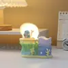 Lámpara Portaplumas Adorno de Sirena con Concha Marina, Decoración Creativa de Escritorio con Luz, Regalo para Estudiantes, Artículo Decorativo de Moda