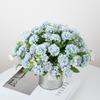 Ramo de simulación de boda de hortensias lilas, flores artificiales falsas, plantas transfronterizas, flores de seda, decoración, adornos florales