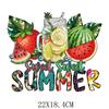 Verano Dulce Patrón Estampado Transferencia de Calor Camiseta Bolsa Adhesivo Transferencia de Calor Ropa Lavable Transferencia de Calor Adhesivo Impreso
