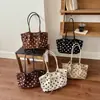 2026 Nuevo Bolso de Hombro Estilo Niña de Lunares para Mujer, Bolso de Axila de Gran Capacidad para el Trabajo, Bolso Tote Versátil y de Moda