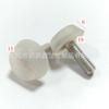 19mm-m6 1/4 ancla de plástico antideslizante de tres líneas pie de plástico ajustable mueble pie ajustable alfombrilla pie ajustable