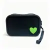 Bolsa de maquillaje de silicona, bolsa impermeable portátil para almacenamiento de cuidado de la piel, neceser de viaje para lápiz labial, brochas de maquillaje, tarjeta de identificación y monedero