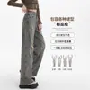 Jeans Rotos Estilo Retro Americano para Mujer 2026 Primavera Otoño Persona Alta Sueltos Adelgazantes Cintura Alta Pantalones de Pierna Ancha Pantalones de Longitud de Piso