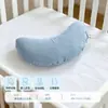 Almohada de soporte lumbar para embarazadas, almohada de media luna de soporte para el vientre, almohada para dormir de lado del bebé, almohada anti-vuelco para dormir boca abajo, almohada anticólicos, almohada relajante