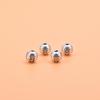 Venta al por mayor S925 plata esterlina personaje feliz cuentas redondas marea nacional retro cuatro lados feliz DIY pulsera hecha a mano accesorios de joyería cuentas sueltas
