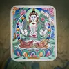 Gran Venta Tíbet Nepal Puro Hecho a Mano Pintado a Mano Thangka Ocho Guardianes del Zodiaco Núcleo de Tarjeta 4*5