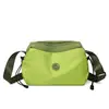 Bolsa Esportiva de Lona Xadrez Casual Simples Moda Bolsa de Ombro Único Feminina Leve Impermeável Bolsa Transversal Multicamadas Versátil