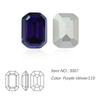 Dongzhou Crystal K9 de alta calidad con base puntiaguda, diamantes de cristal de anís estrellado largo plateados, joyas de diamantes, equipaje, accesorios decorativos de bricolaje al por mayor
