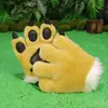 Cauda de Tigre de Zoológico Faixa de Cabelo de Leão Brinquedo de Pelúcia de Dinossauro Luvas de Girafa Pata de Panda Adereços Infantis