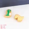 Colgante de aleación de zinc estilo chino de tortuga dorada, pez koi de oro antiguo, futuro como brocado, accesorios de la marca Lucky, hechos a mano con cuentas DIY