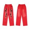 Conjunto de Sudadera con Capucha y Pantalones Deportivos Retro High Street Lavado y Desgastado para Hombre y Mujer 2025 High Street de Comercio Exterior H