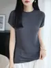 Chaleco sin mangas con cuello medio y bajo con volantes para mujer, camiseta base de punto ajustada para primavera y otoño, top interior versátil y adelgazante