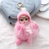 Nuevas muñecas de dormir de moda, lindos colgantes para llavero, accesorios para bolsos de pareja, regalos al por mayor para puestos callejeros y máquinas de garra