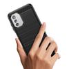 Funda para Teléfono Móvil Adecuada para Nokia G60 Funda para Teléfono Móvil Nokia G60 Fibra de Carbono Cepillada Anticaídas y Antideslizante Cubierta Protectora