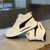 Manos Rápidas Mismo Estilo Invierno Casual Botín de Caña Alta Estilo Coreano con Cordones Aumento de Altura Moda Deportiva Zapatos Torre Combinan con Todo Forrados de Polar Zapatos de Hombre Modernos