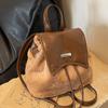 Bolso de gran capacidad para mujer, bolso de cubo portátil, mochila casual versátil para salir, nuevo otoño e invierno 2023, mochila de felpa