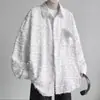 Chaqueta Cuadros Estilo Americano Holgada High Street Inspirada en Chanel para Parejas, Camisa Casual a Cuadros con Flecos de Manga Larga de Moda