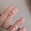 Aretes de Gota de Agua Micro-incrustados de Plata Esterlina S925 Suiheng para Mujer Diseño Nicho Estilo Coreano Lujo Ligero Elegantes Aretes de Celebridad de Internet Aretes