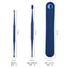Set Personalizado de Recogedores de Oído de Silicona, Limpiador de Oídos de Resorte Espiral de Doble Cara de Dos Piezas, Kit de Limpieza de Oídos