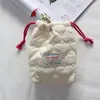 Nueva Bolsa de Almacenamiento Simple de Algodón Acolchado, Bolsa Portátil con Cordón, Bolsa de Almacenamiento para Cámara Anti-Caídas y Anti-Rayaduras, Bolsa Pequeña para Artículos de Tocador