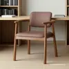 Silla con Reposabrazos Minimalista Moderna, Silla con Respaldo Estilo Nórdico, Silla de Reunión para Balcón, Silla de Té para Ocio, Silla de Anfitrión, Silla Individual