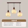Nuevo Lámpara Colgante para Comedor Tres Cabezas Simple Mesa de Comedor Sala de Estar Celebridad de Internet Dormitorio Mesita de Noche Lámpara Colgante Pequeña Lámpara Creativa para Barra de Bar Arte de Madera y Hierro