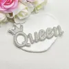 Nueva Perla Letra Diamante Caliente Corona Reina Foto Caliente Ropa Bolsas Accesorios Pedrería Pastel Decoración Enchufe