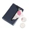 Cartera de Metal Antirrobo para Hombre Portatarjetas Rfid Estuche para Tarjetas de Crédito Cubierta para Tarjetas Bancarias Portatarjetas Billetera para Monedas Estuche Antirrobo para Tarjetas