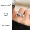 Lan Zhi Chapado en Oro Real Simple Planeta Amor Metal Viento Frío Joyería Anillo de Apertura para Niña de Hardware de Corea del Sur para Mujer