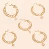 Ins TikTok Celebridad de Internet Mismo Estilo Pulsera para Novia Set Combinación Metal Multicapa Estilo Frío Nicho Bolsa de la Suerte Pieza de Mano