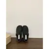 Zapatos tipo Birkenstock de suela gruesa con forro de felpa gris, cálidos y mullidos, zapatos de algodón para mujer, nueva colección Otoño/Invierno 2025, zapatos planos tipo Birkenstock