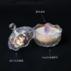Cuenco desmagnetizador de cristal natural, piedra en bruto de cristal blanco, pulsera de piedra triturada, pulsera, piedra de purificación y desmagnetización, recipiente para guardar joyas