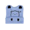 Nuevo Gorro Infantil de Dibujos Animados Macaron, Lindo Gorro Espeso de Orejas de Oso, Gorro de Punto Cálido y a Prueba de Frío de Invierno, Súper Adorable