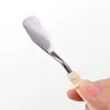 Raspador de tinta arte espátula plana pequeno raspador profissional pintura a óleo vara de aço inoxidável
