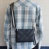 Bolso bandolera a rayas 2024, nuevo bolso de piel suave tipo sobre, bolso de mano multifuncional, bolso para teléfono móvil, bolso unisex para hombre.