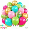 Conjunto de 50 Balões de Látex Espessos Transfronteiriço, Conjunto de Balões Flutuantes de Hélio, Adereços de Decoração de Aniversário
