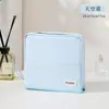 Bolsa de Maquillaje Vertical de Gran Capacidad para Mujer, Se Puede Colgar en una Maleta, con Espejo, Patrón Cruzado de PU, Bolsa de Almacenamiento Impermeable para Mujer
