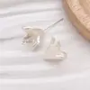 Perla de Imitación ABS Blanco Crudo Lazo Cruzado Estrella de Cinco Puntas Pulsera Hecha a Mano DIY Pendientes Accesorios de Joyería con Cuentas