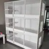 Gaiola para Gatos Gaiola de Criação Três Andares Pet Shop Gaiola para Gatos de Madeira Maciça Espaço Livre Casa Interior Armário para Gatos de Dois Andares Gatil