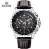 Dropshipping Relógio Masculino Megir Relógio Esportivo Falso Três Olhos Luminoso Relógio de Pulso Masculino 1010g Mostrador Grande