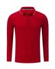 Camisa Polo de Algodón Perlado Bordado de Color Sólido para Hombre y Mujer Otoño Reunión Anual Cultura Camisa Personalizada con Impresión de Logo Cuello Camisero Manga Larga