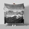 Manta de franela, manta para aire acondicionado, manta cálida y gruesa para la siesta de oficina, manta de terciopelo con copos de nieve, manta de sofá de primavera y otoño, edredón