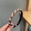 Novo estilo coreano strass torção trança bandana feminino simples elegante plissado cabelo pressionando bandana comércio exterior transfronteiriço todos-match grampo de cabelo
