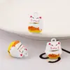 En stock talla pequeña dibujos animados Conejo de Jade campana forma de animal Campana campana de cobre collar de mascota llavero accesorios diy