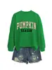 Amazon eBay sitio independiente casual cómoda elegante temporada de calabaza sudadera floral de calabaza para mujer