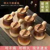 Tetera para Preparar Té para Uso Doméstico, Maceta Cerámica Moderna de Interior para Preparar Té, Tetera Individual para Té de Leche Tostado Yunnan, Tetera con Asa Lateral No Caliente