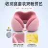 Almohada portátil en forma de U para dormir, para viajes largos en avión, trenes de alta velocidad y viajes en coche, soporte para el cuello, cojín para el cuello, almohada cervical