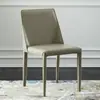 Cadeira de Jantar Nórdica Casa Moderna Simples Estilo Italiano Minimalista Couro Saddle Leve Luxo Tendência da Internet Banqueta para Restaurante Encosto Mesa e Cadeira de Jantar