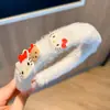 Faixa de Cabelo de Pelúcia Desenho Animado Cabeça de Gato Infantil Meninas Tiara de Princesa Fofa Faixa para Bebê Outono e Inverno Novos Acessórios de Cabelo Super Fofos