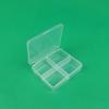 Caja de Joyería Transparente de 4 Compartimentos, Caja para Accesorios de Pesca, Caja de Almacenamiento para Clips y Costura, Caja para Empaquetado y Organización de Accesorios, Caja de PP